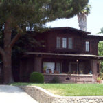 Johnson House and Arroyo Stone Wall